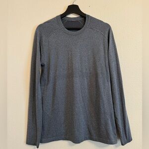 Lululemon Men’s Gray Long Sleeve Training Workout Tee Shirt Size M